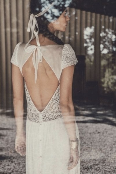 Wedding dress Laure de Sagazan Stiller back