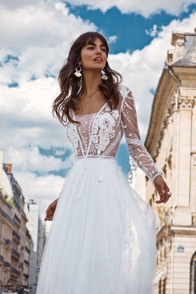 Malesherbes Dress from Fabienne Alagama collection available in our bridal  outlet in London.