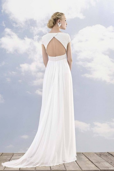 Wedding dress Rembo Styling Lotte back