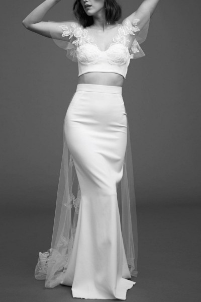 Wedding top & skirt Rime Arodaky Kim Wylde front
