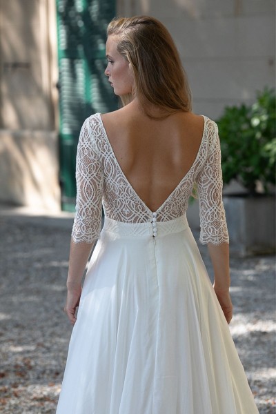 Wedding dress Alba Arabesque back
