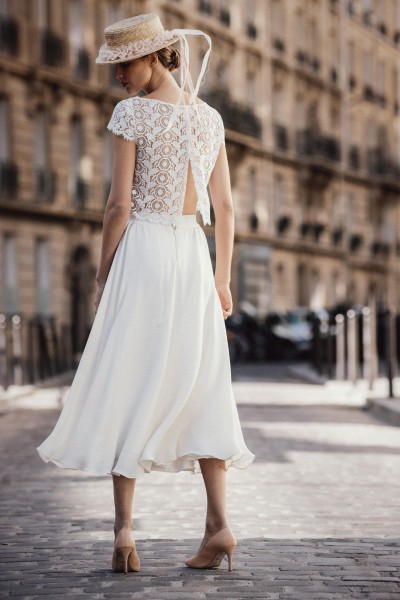 Wedding Skirt Alba Promenade back